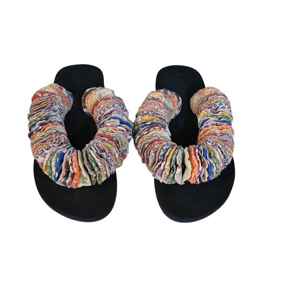 Tory Burch yoyo Flip Flops Size 9 EUC W/Bag - Picture 1 of 7